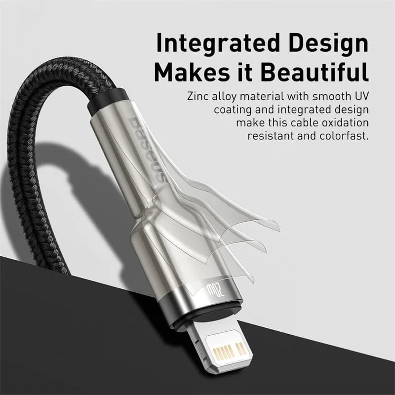 Кабель для быстрой зарядки USB-C на Lightning, 20 Вт PD