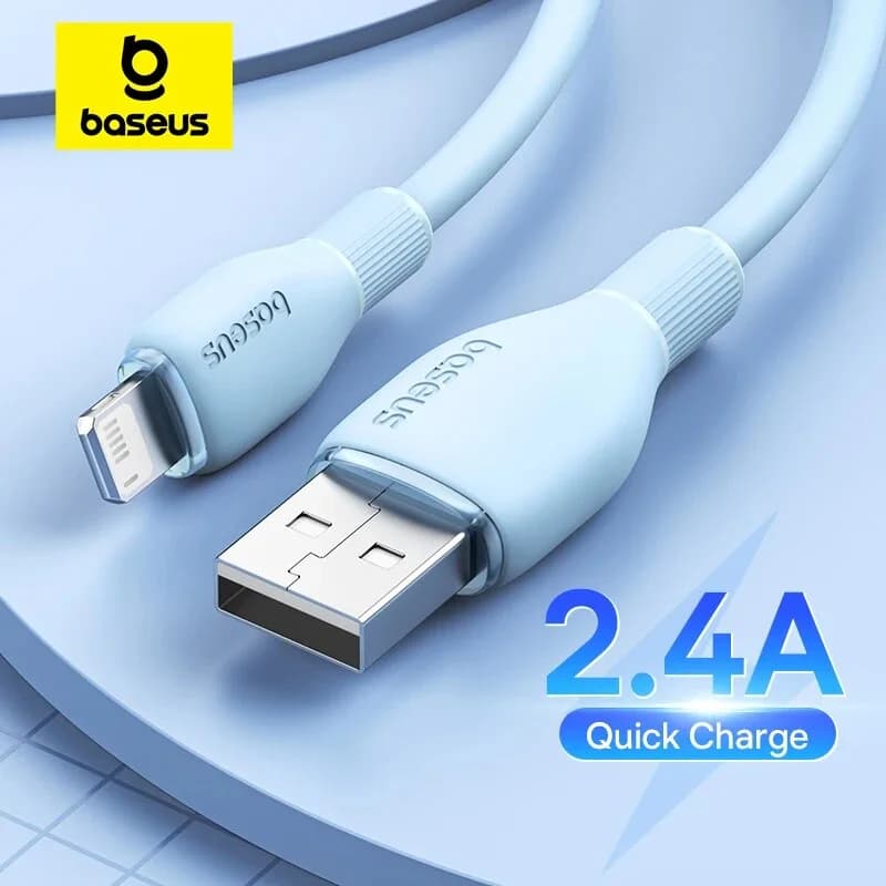 Кабель USB TPE 2.4A для быстрой зарядки iPhone и iPad