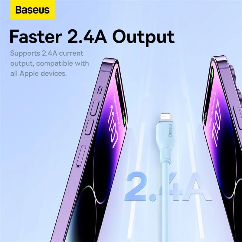 USB-кабель TPE 2.4A для быстрой зарядки iPhone и iPad