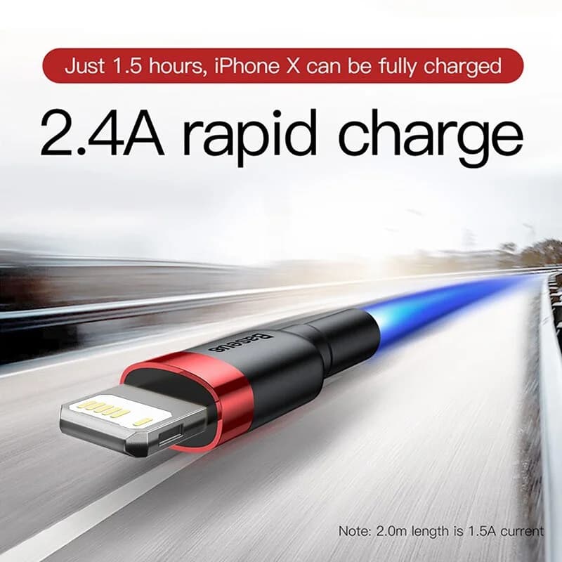 USB-кабель для быстрой зарядки iPhone, синхронизация данных 2.4A