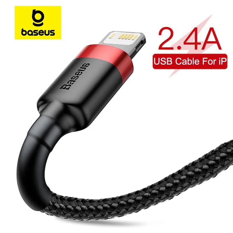 Кабель USB-A — Lightning, быстрая зарядка 2.4A