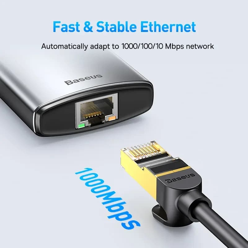 USB-C хаб 4K 60Hz с HDMI, Ethernet и PD 100 Вт