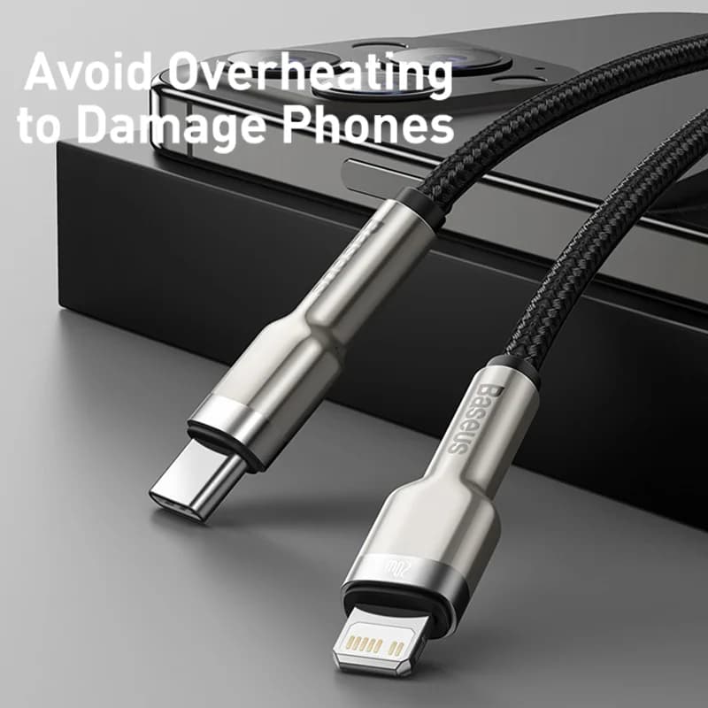 Кабель для быстрой зарядки USB-C на Lightning, 20 Вт PD